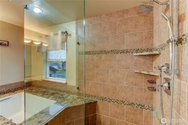 Primary Shower-providing both comfort and luxury in your own private haven.