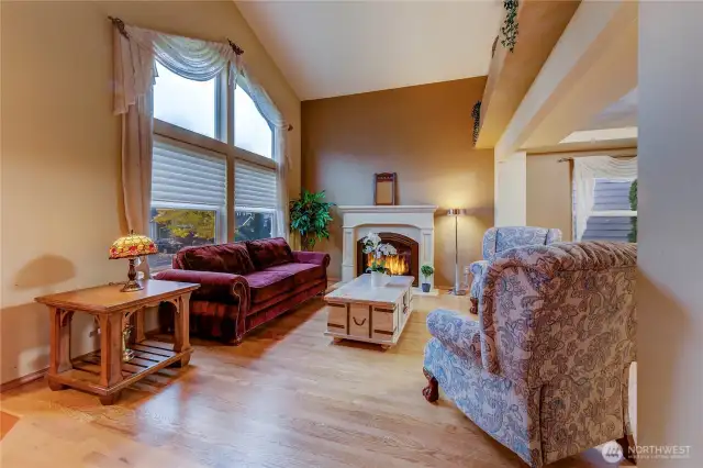 Living room —creating a warm and elegant atmosphere perfect for relaxing or entertaining.