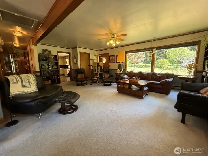 Living Room with open floor plan
