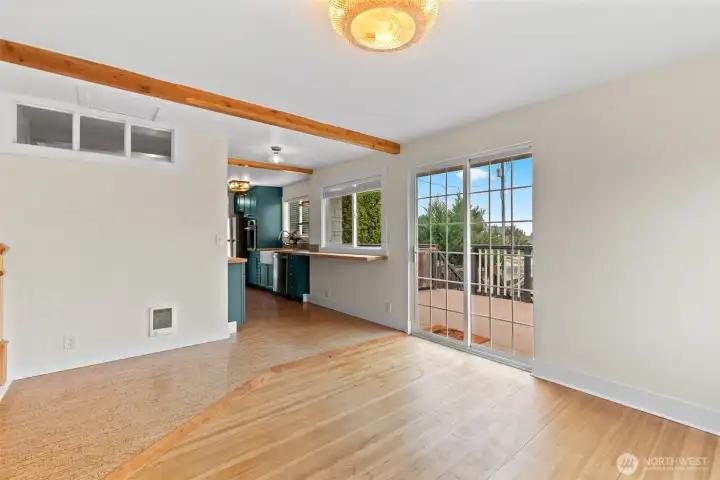 Doors to Deck and Backyard