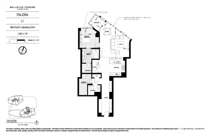 Floor plan unit 1006