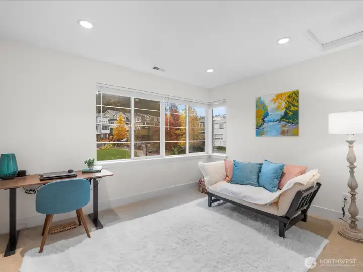 Secondary Bedroom shown as den.