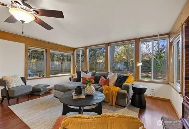 Windows looking into large level lot