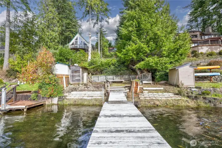 Private Dock, looking up towards home.