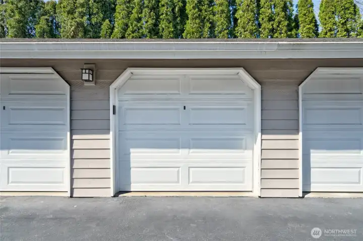 Large single car garage comes with unit (#22).