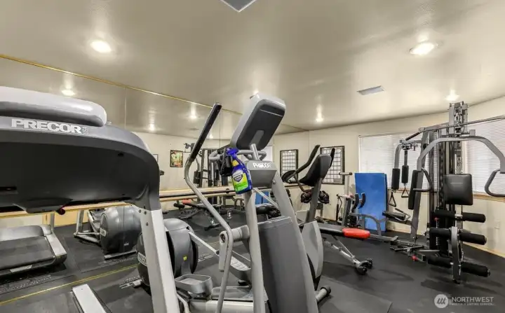 Fully equipped gym at your disposal.