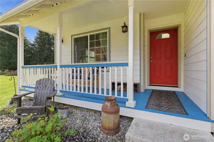 Covered front porch