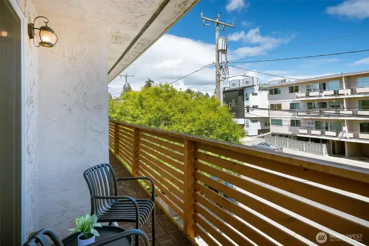 Large private deck