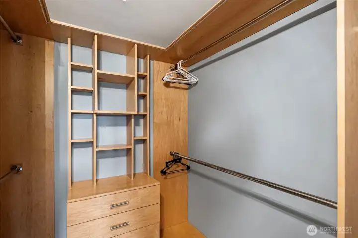 Primary walk-in closet