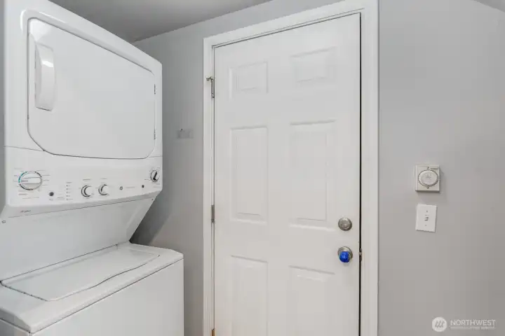 Washer and dryer included.