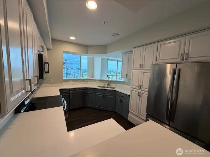 Huge kitchen with extensive cabinetry