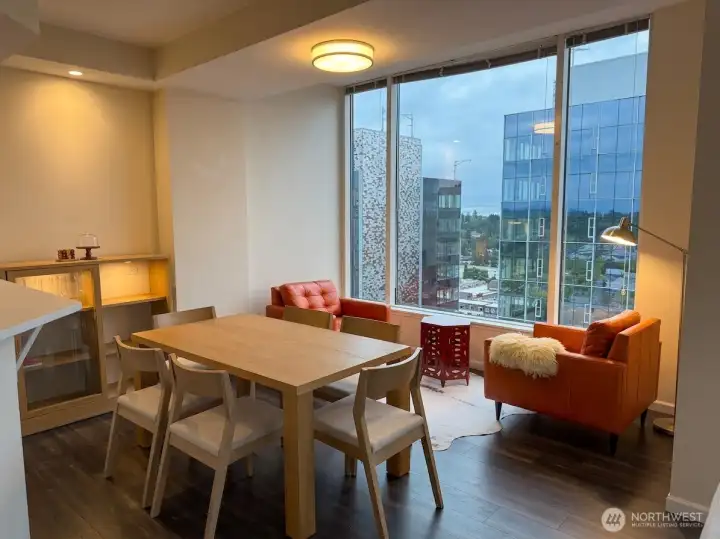 Eating space with great city views