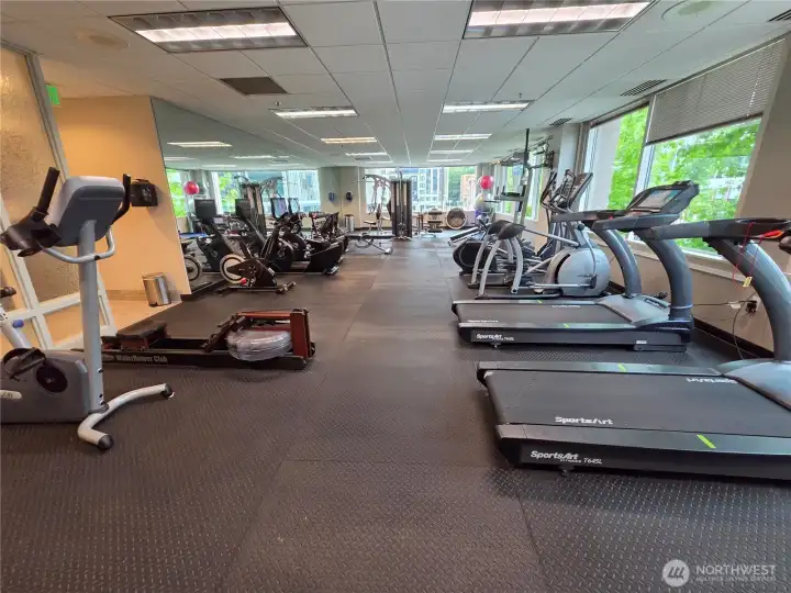 The best exercise room in any Bellevue residence