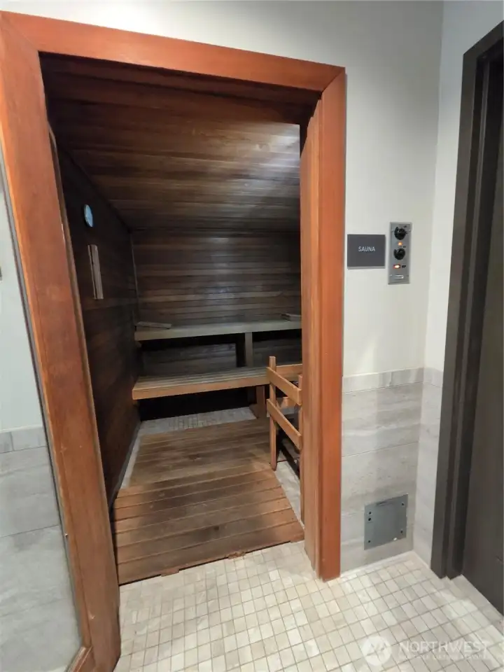 Sauna - part of an incredible spa offering