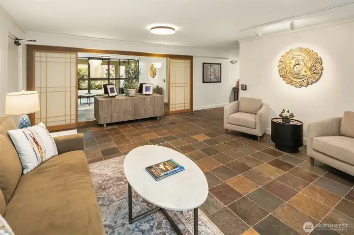 Lobby entrance in Building C