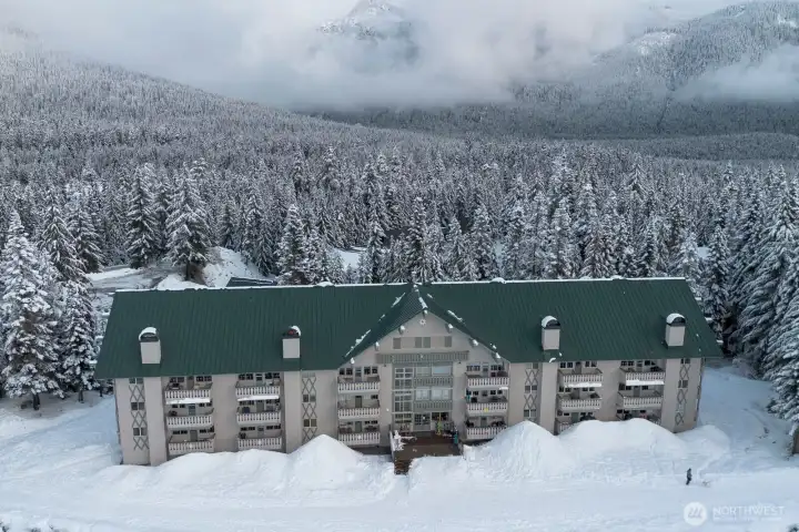 Aerial view of the Edelweiss. Aerial view of the Edelweiss.