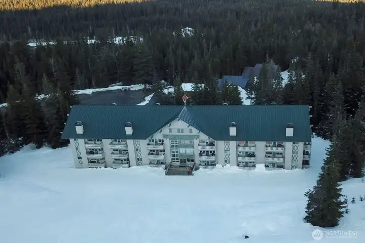 Aerial view of the Edelweiss. Aerial view of the Edelweiss.