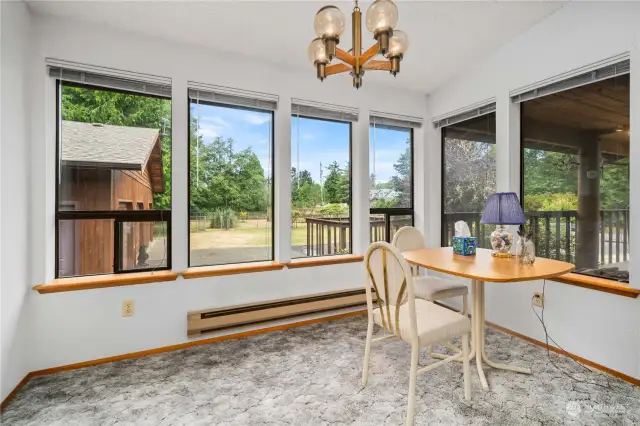 Large dining area.