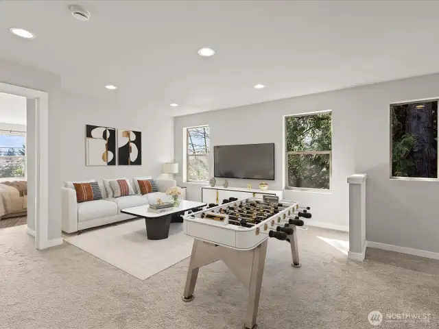 Lofted Bonus room provides endless possibilities.