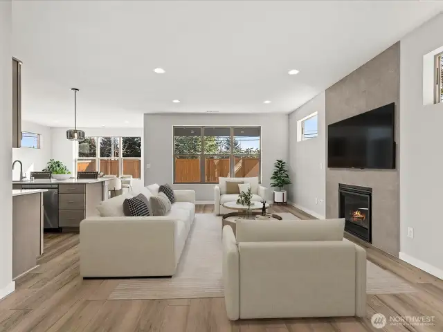 Great room floor plan is perfect for today's lifestyle!