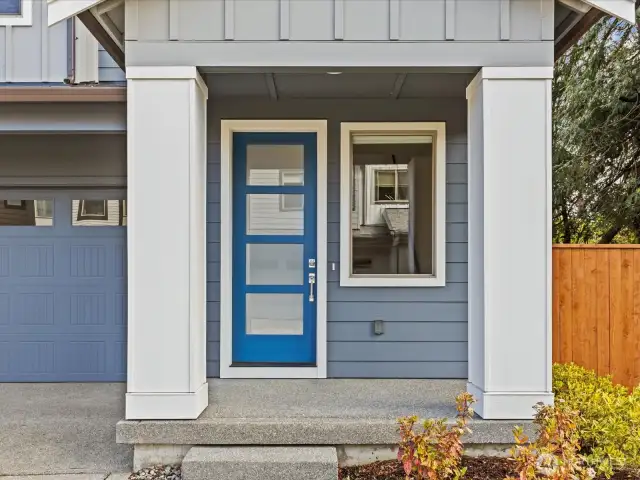 You will love sitting under you outdoor covered porch enjoying the lush and peaceful backyard!
