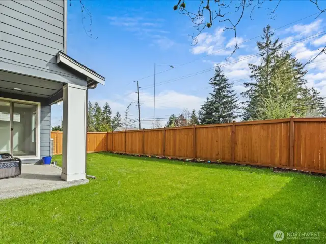 One of the best lots in the neighborhood providing more space and privacy.
