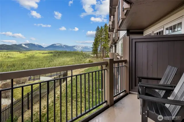 Watch the sunrise and sunset with a glass of wine on your covered deck.