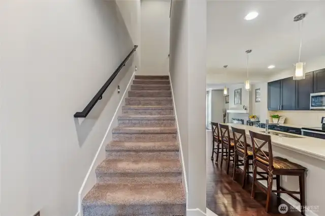 Stair to upper level