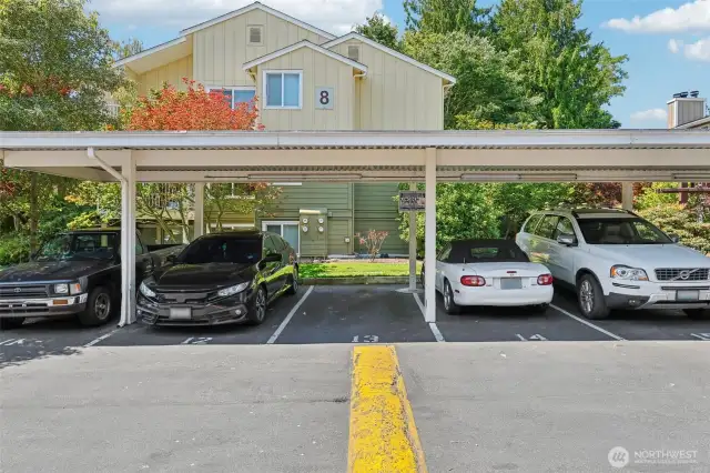 Covered, Designated Parking Space