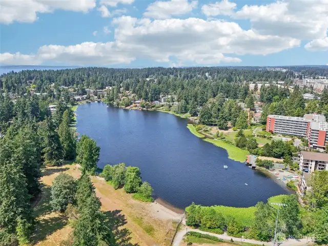 Near Bitter Lake Community Center and Lake
