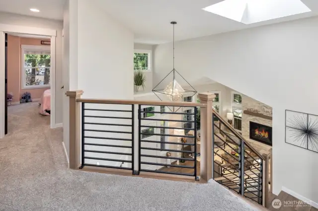 Skylight overlooking foyer