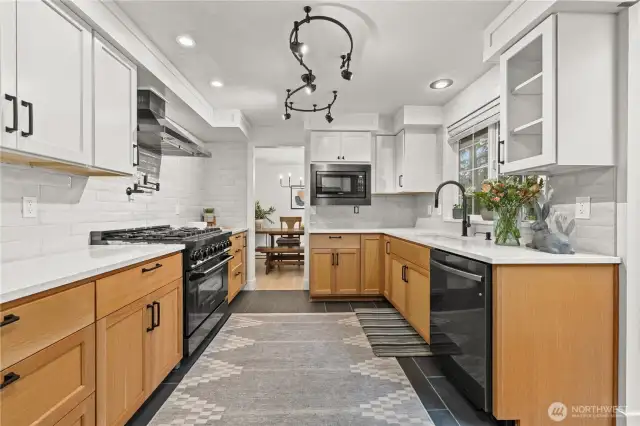 Sleek quartz countertops