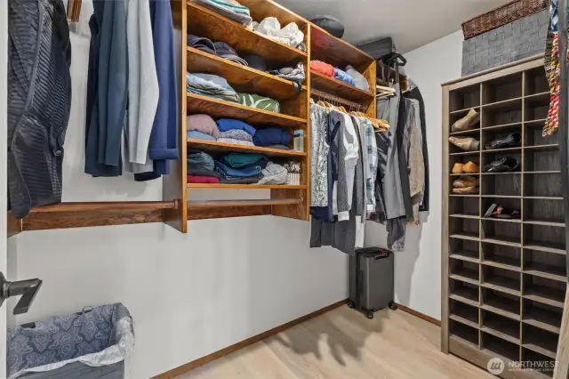 Primary walk-in closet