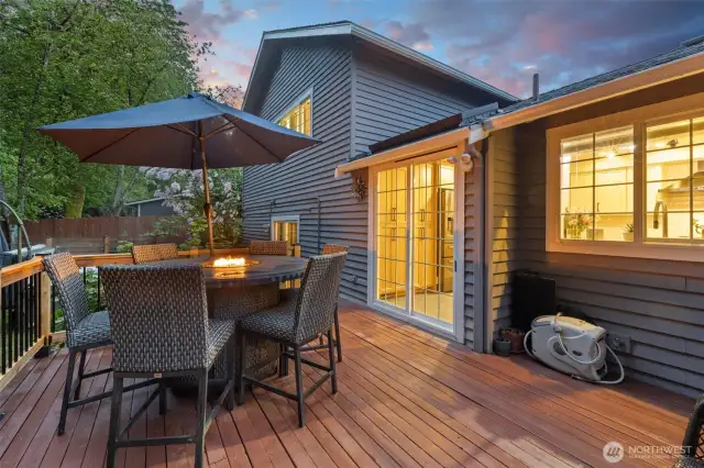 Back deck - great entertainment spot