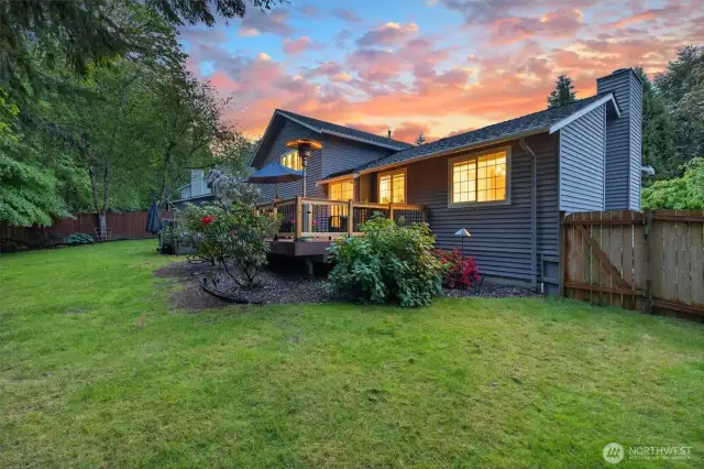Exterior backyard view