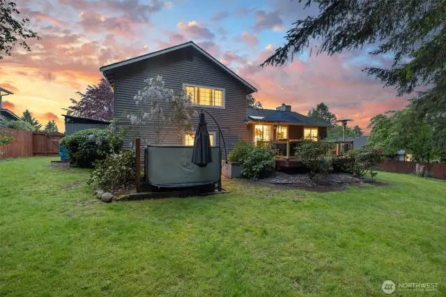 Exterior backyard view
