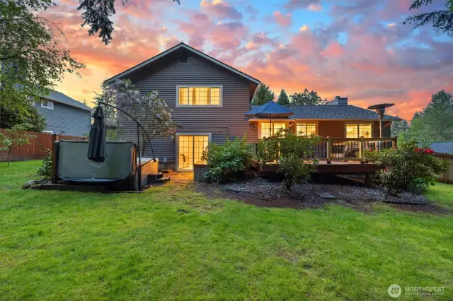 Exterior backyard view