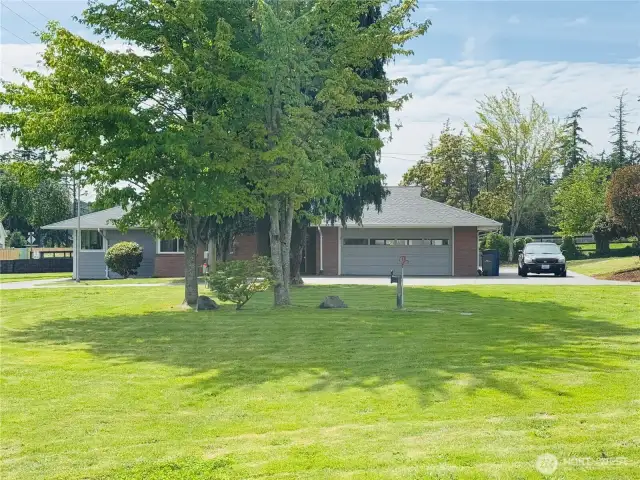 East view of the main home...