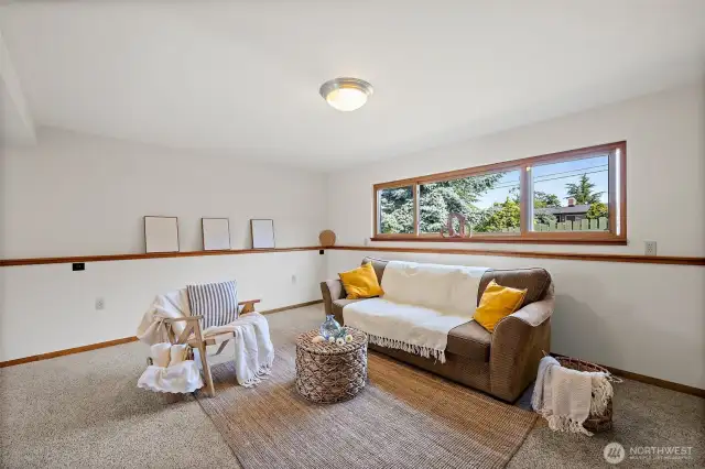 Lower level bonus room.