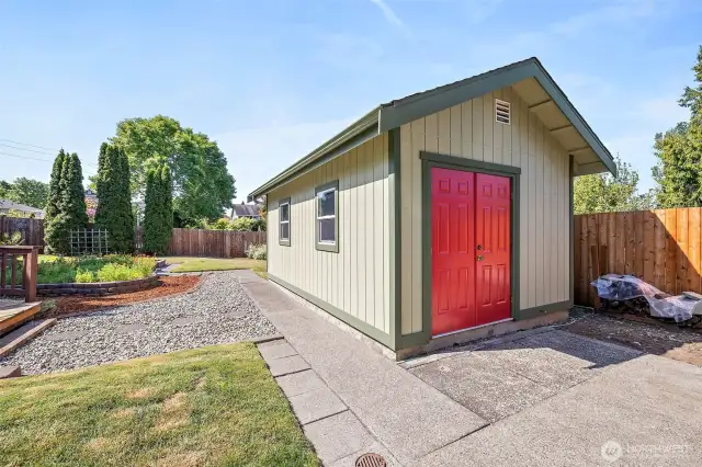 Permitted shop or storage.