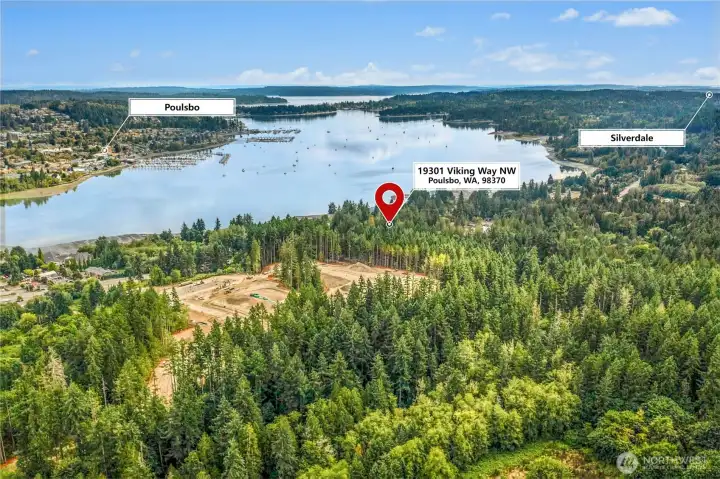 Large 5.16 acre lot conveniently located bewtween Poulsbo and Silverdale in an area slated for residential growth.