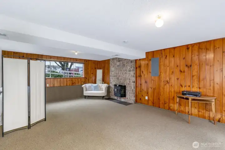 Huge rec room downstairs.
