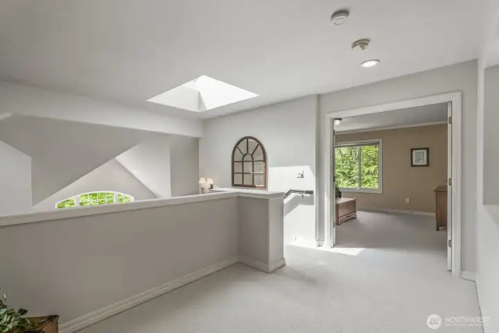 Upstairs are the 4 bedrooms