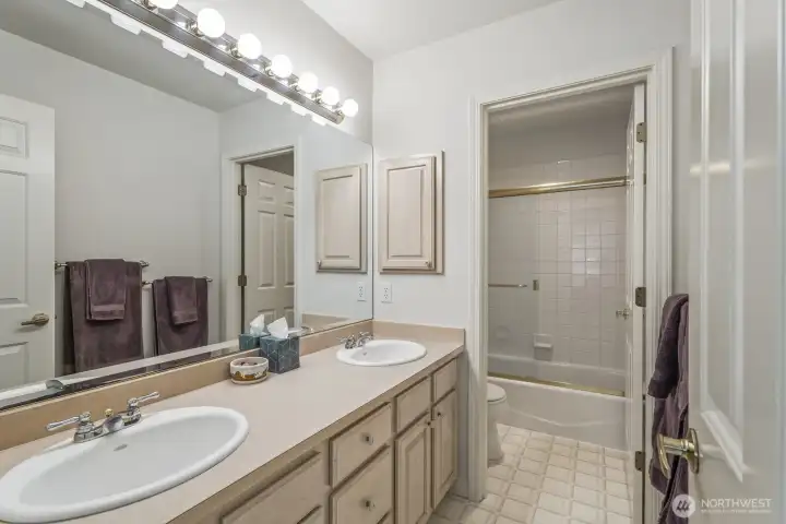 Upstairs hall bath.