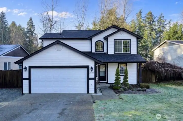 This image has been digitally enhanced using artificial intelligence (AI) to illustrate a potential exterior color change. The actual property is currently painted a different color. This rendering is for illustrative purposes only and may not accurately represent the property’s current condition or appearance.