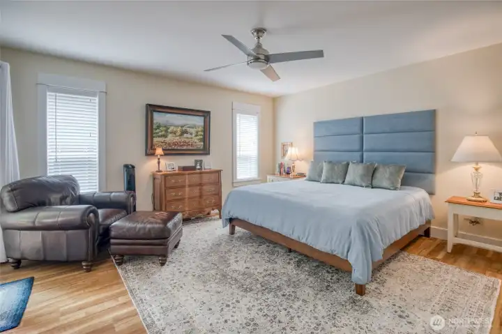 Primary Bedroom with king bed
