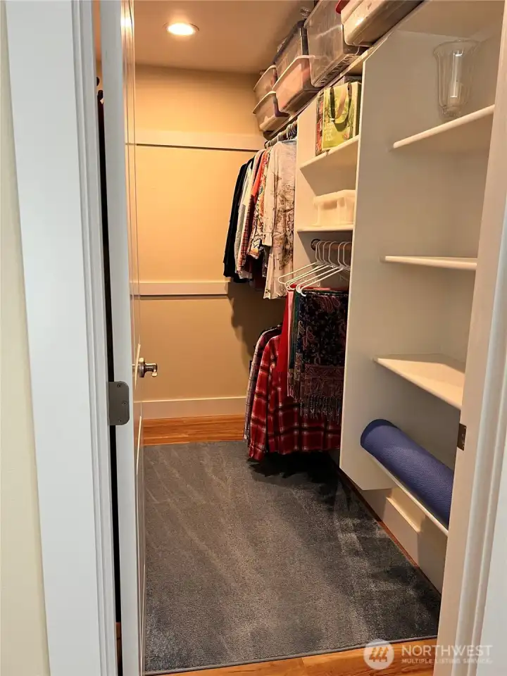 Primary walk-in closet