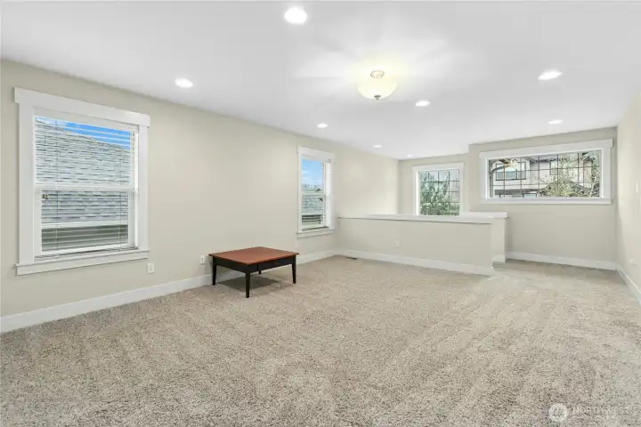 Bonus room is 255SF. Upper level. Deluxe WFH