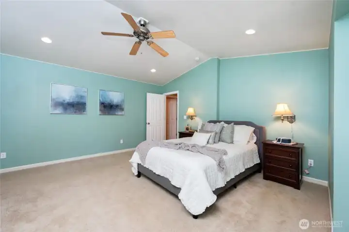 Main floor primary suite