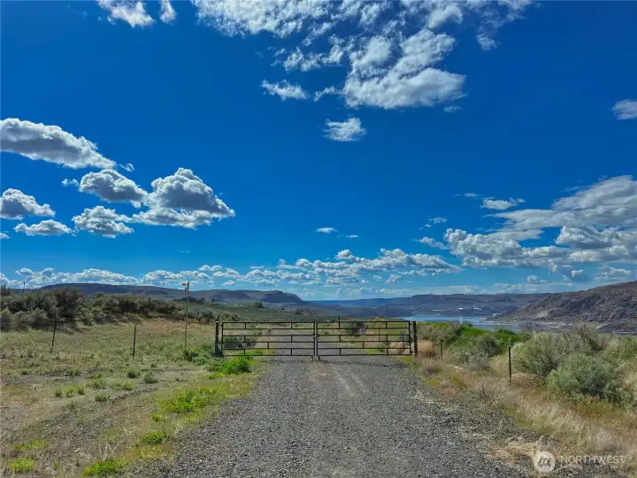 Gated entry to Arrowleaf Estates